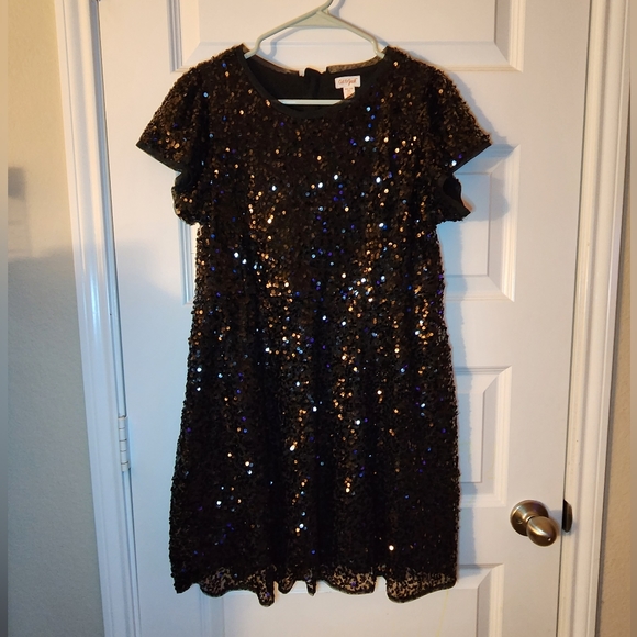 Cat & Jack Other - Cat&Jack Black Sequin short sleeve dress, size XXL 18 plus